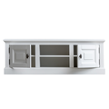 123kast  Tv dressoir Private - 150x50x50H cm - 2 dichte scharnierdeuren - open vak met kabelgat