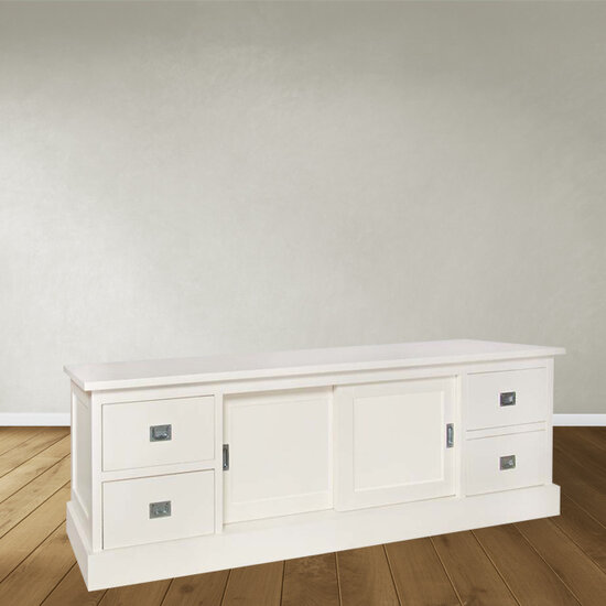 123kast  Tv dressoir Iceland 14 - 200x50x60H cm - 4 lades - 2 schuifdeuren