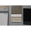 123kast  Buffetkast Iceland 01 -160x40/50x220H cm - strak design - 2 vitrinedeuren - 2 lades - 2 dichte schuifdeuren