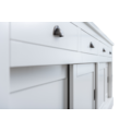 123kast  Dressoir Atlanta - 300x50x90H cm - 4 soft close lades - 4 dichte schuifdeuren