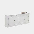 123kast  Dressoir Private library - 200x40x80H cm - 4 lades - 4 dichte scharnierdeuren
