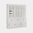 123kast Buffetschrank Island 02 - 200x50x220H cm - schlankes Design - 3 Schrankschiebetüren - 3 Schubladen - 3 geschlossene Schiebetüren