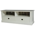 123kast  Tv dressoir Miss 02 - 160x46x60H cm - 2 open vakken - 2 lades - met kabelgat