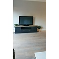 123kast  Tv dressoir Miss 09 - 200x46x60H cm - 2 scharnierdeuren - 2 lades - open vak met kabelgat