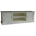 123kast  Tv dressoir miss 08 - 180x46x60H cm - 2 dichte scharnierdeuren - open middenvak - met kabelgat