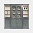 123kast Buffetschrank San Marino - 220x50x215H cm - offene Fächer - 2 Vitrinentüren mit Kreuzen - 2 Soft-Close-Schubladen - 4 geschlossene Flügeltüren
