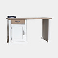 123kast  Bureau Emma 06 - 140x60x78H cm - eiken bovenblad - eiken soft close lade - 1 dichte scharnierdeur