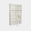 123kast Brighton Bibliothek - Bücherregal - 171x43x240H cm - zerlegbar - mit Stange und Leiter - 8 verstellbare Einlegeböden - 2 Soft-Close-Schubladen