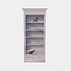 123kast Brighton Bibliothek - Bücherregal - zerlegbar - 85x43x240H cm - 4 verstellbare Einlegeböden - 1 Soft-Close-Schublade