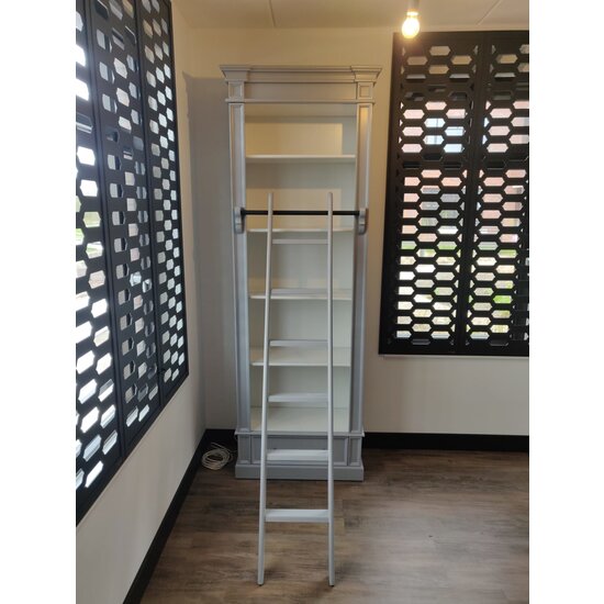 123kast  Brighton library - boekenkast - demontabel - 85x43x240H cm  - 4 verstelbare planken - 1 soft close lade