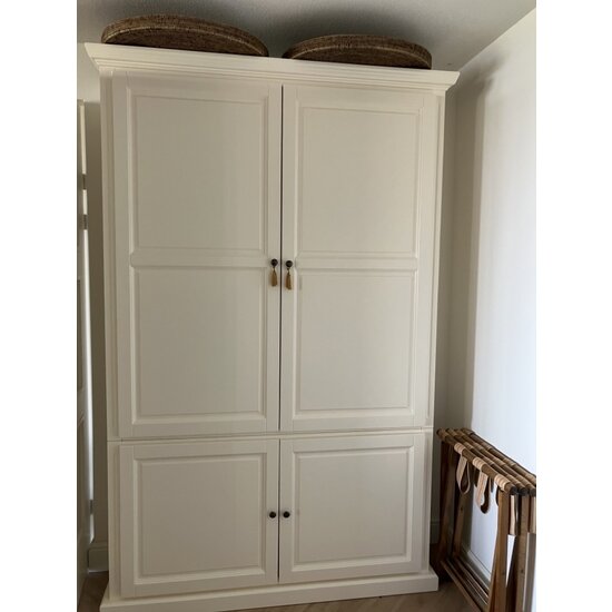 123kast  Schakelkast LM 02 - 100x40x245H cm - 4 dichte scharnierdeuren - 5 planken - verstelbare planken - schakelbaar