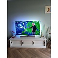 123kast  Tv dressoir Lin 05 - 180x50x50H cm - 3 schuifdeuren - met kabelgat - optioneel vergrijsd bovenblad