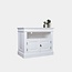 123kast Rimini TV Sideboard - 90x50x75H cm - offenes Fach - 2 geschlossene Flügeltüren - mit Kabeldurchlass