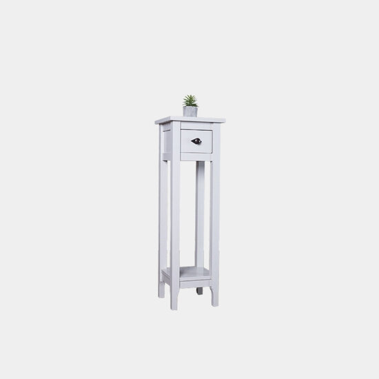 123kast  Bijzettafel Trois - 30x30x100H cm - 1 lade - 1 plank