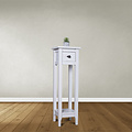 123kast  Bijzettafel Trois - 30x30x100H cm - 1 lade - 1 plank