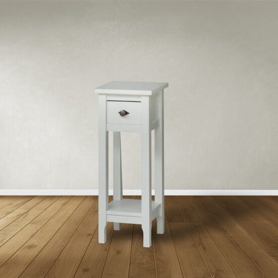 123kast  Bijzettafel Deux - 30x30x80H cm - 1 lade - 1 plank