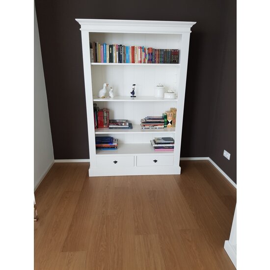 123kast  Boekenkast Libreria - 125x45x180H cm - 3 planken - 2 soft close lades