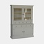 123kast Buffetschrank Santa Monica - 145x45x215H cm - 2 Vitrinentüren mit Scharnieren - 9 Schubladen - 2 geschlossene Türen mit Scharnieren