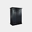 123kast Alicante Midischrank - 100x53x140H cm - 3 Soft-Close-Schubladen - 2 geschlossene Flügeltüren - 3 Einlegeböden