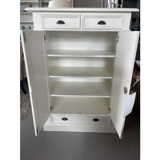 123kast  Opbergkast Alicante - 100x53x140H cm - 3 soft close lades - 2 dichte scharnierdeuren - 3 planken