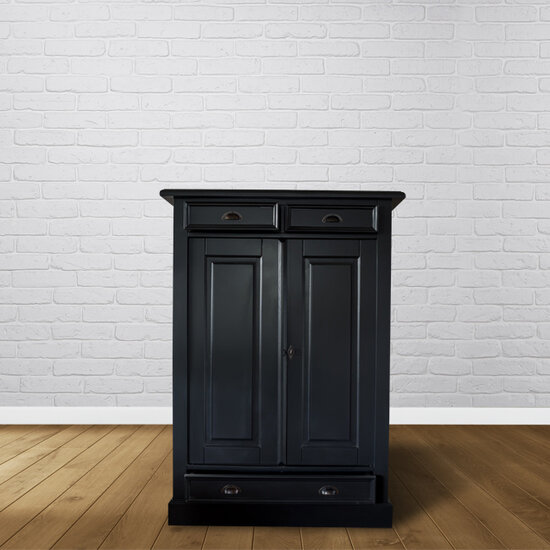 123kast  Meidenkast Alicante - 100x53x140H cm - 3 soft close lades - 2 dichte scharnierdeuren - 3 planken