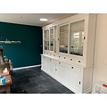 123kast  Buffetkast Le Grand St Tropez - 300x50x240H cm - Demontabel - 4 vitrine schuifdeuren - 8 kleine lades - 4 grote soft close lades - 4 dichte schuifdeuren