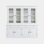 123kast Buffetschrank Santa Barbara - 230x45x230H cm - 4 Vitrinentüren mit Scharnieren - 4 Schubladen mit Soft Close - 4 geschlossene Türen mit Scharnieren - verstellbare Einlegeböden