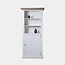 123kast Bücherregal Sara 07 - 96x46x206H cm - Rahmen aus Eiche - 2 Fachböden - 1 geschlossene Flügeltür