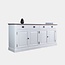 123kast Sideboard Sara 03 - 200x46x90H cm - Eichenplatte - 4 Soft-Close-Schubladen - 4 geschlossene Flügeltüren