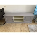 123kast  Tv dressoir miss 08 - 180x46x60H cm - 2 dichte scharnierdeuren - open middenvak - met kabelgat