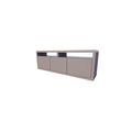 123kast  Tv dressoir Manhattan 10 - 180x40x60H cm - strak design - 3 greeploze push to open deuren - open tussenvak