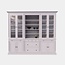123kast Buffetschrank Hollywood - 300x40x240H cm - Bücherregal - offenes Fach in der Mitte - verstellbare Einlegeböden - 2 ausziehbare Einlegeböden - 4 Soft-Close-Schubladen