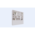 123kast  Vakkenkast Terni -  220x40x230H cm - 4 cm plank dikte - 4 push to open deuren - strak design