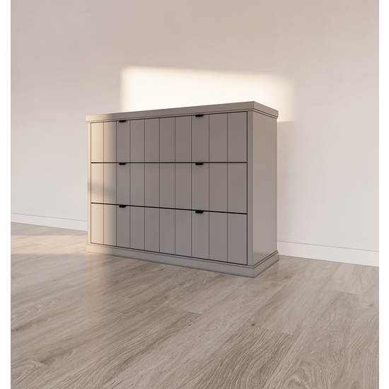 123kast  Ladekast Vannes - 120x45x95H cm- 3 soft close lades - modern design