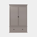 123kast  Kledingkast Sines - 136x60x215H cm - 2 deuren - 1 soft close lade - met verstelbare planken achter de deuren