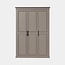 123kast  Kledingkast Teramo - 160x60x240H cm - 3 deuren - ophang roede - 3 lades - leg planken