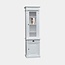 123kast  Vitrinekast Gent - 70x50x240H cm - met vitrinedeur - 1 soft close lade - 1 dichte deur - verstelbare planken
