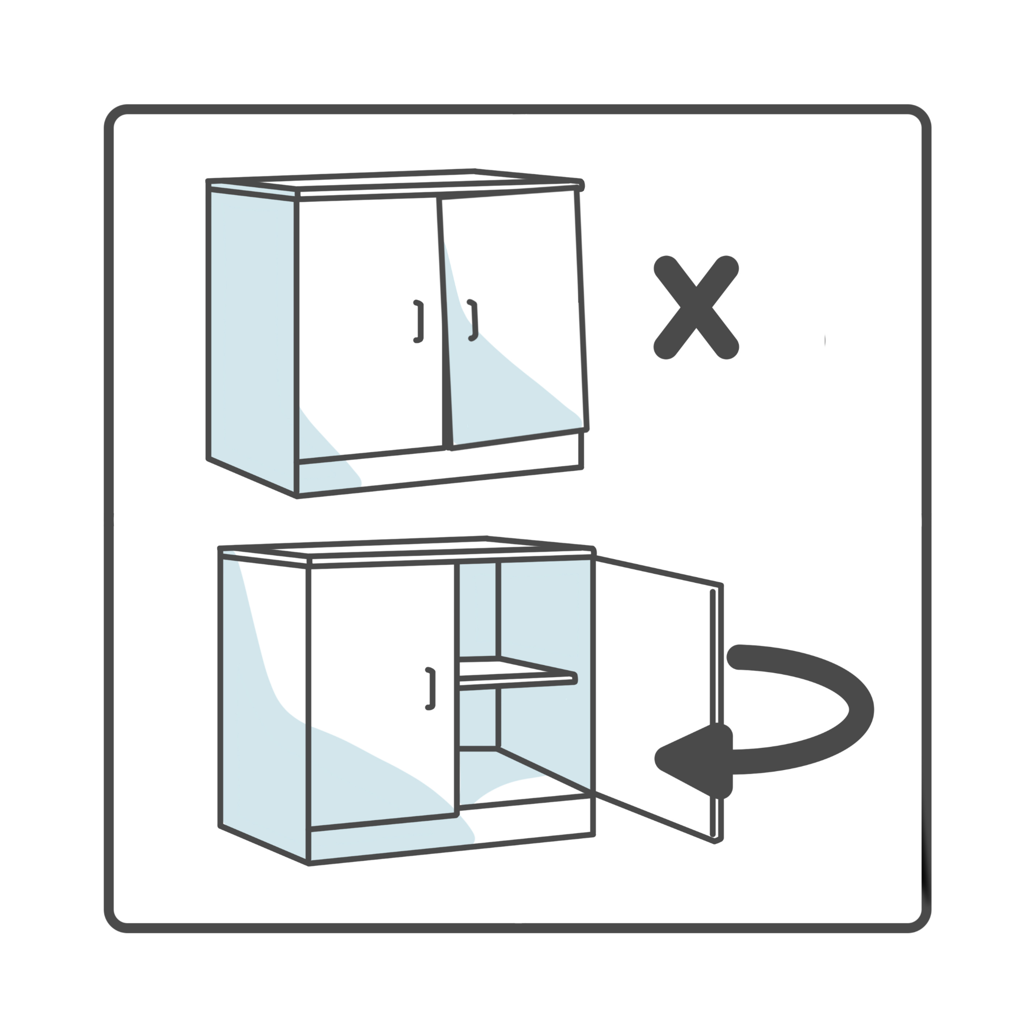 kast deurtje openen