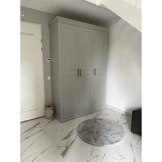 123kast  Kledingkast Teramo - 160x60x240H cm - 3 deuren - ophang roede - 3 lades - leg planken