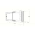 123kast  Dressoir La Paz - 200x50x90H cm - 2 schuideuren -strak design