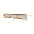 123kast  TV dressoir Medellin - 300x40x40 - 3 schuifdeuren - strak design