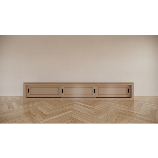 123kast  TV dressoir Medellin - 300x40x40 - 3 schuifdeuren - strak design