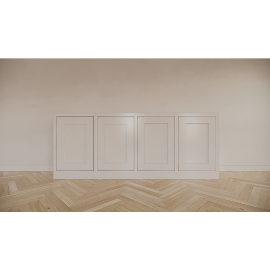 123kast  Dressoir Tunja - 200x45x80H cm - 4 greeploze deuren - strak design - push to open deuren