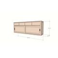 123kast  Dressoir Neiva - 250x50x90H cm - 2 schuifdeuren - strakke design