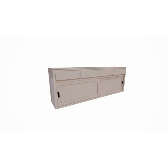 123kast  Dressoir Neiva - 250x50x90H cm - 2 schuifdeuren - strakke design