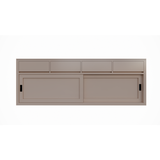 123kast  Dressoir Neiva - 250x50x90H cm - 2 schuifdeuren - strakke design