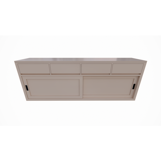 123kast  Dressoir Neiva - 250x50x90H cm - 2 schuifdeuren - strakke design