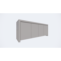 123kast  Dressoir Chaves - 200x50x80H cm - greeploze deuren - 4 push to open deuren - strak design