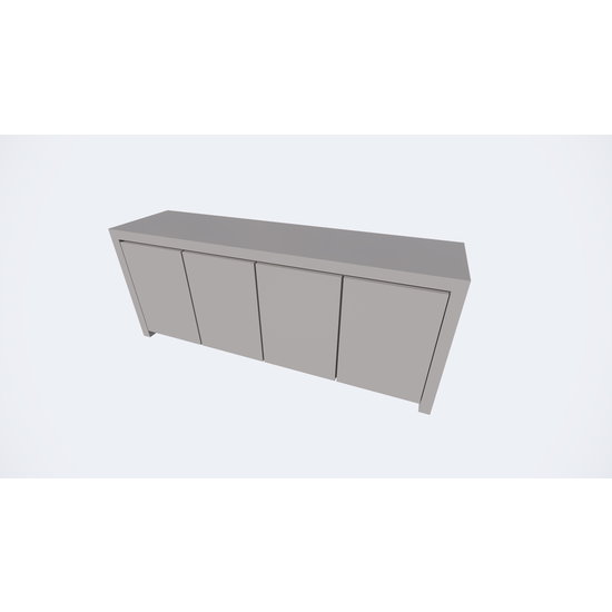 123kast  Dressoir Chaves - 200x50x80H cm - greeploze deuren - 4 push to open deuren - strak design