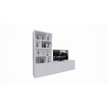 123kast  TV dressoir Lamego - 300x50x240H cm - 5 push to open deuren - vakkenkast